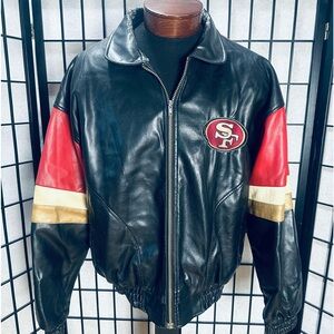 49ers Black and Red Bomber Jacket